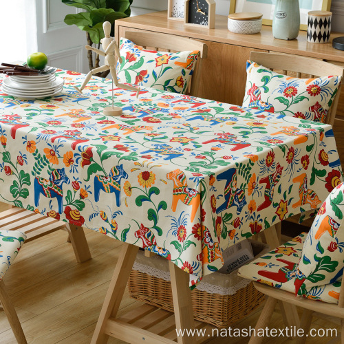 wish printed tablecloth pastoral style table cloth